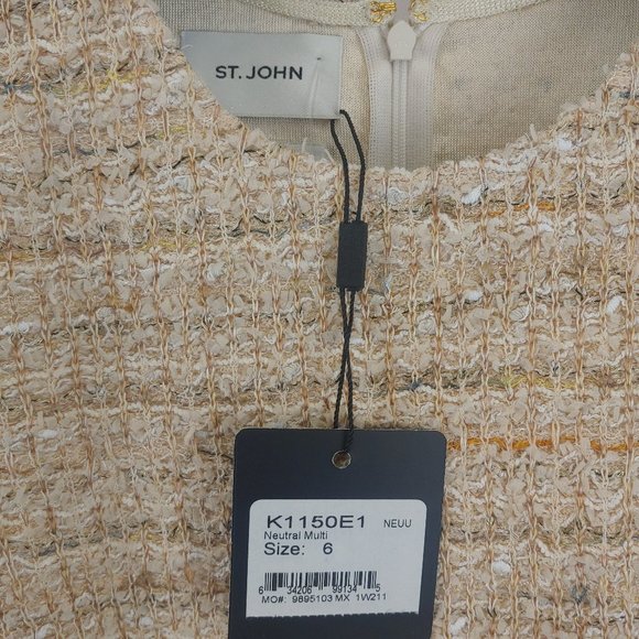 ST. John - Space-Dyed Knit Dress, Beige, 6 US - Picture 6 of 8